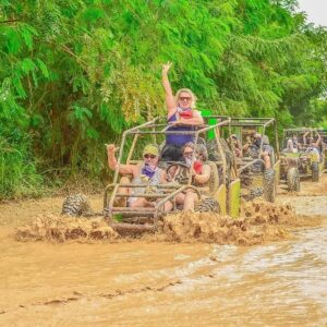 From Bávaro: Buggy Tour to Macao Beach and Cenote