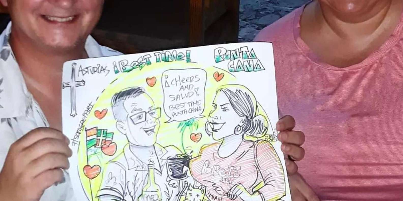 Live Caricature Experience in Punta Cana - Image 4